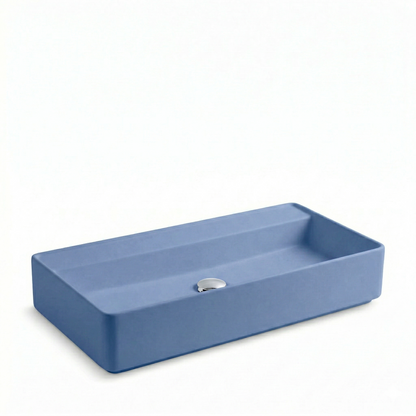 Porcelain sink FLY RECTANGULAR CR 75 L623