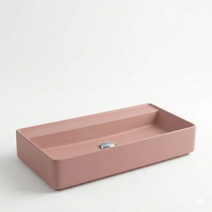 Porcelain sink FLY RECTANGULAR CR 75 L623