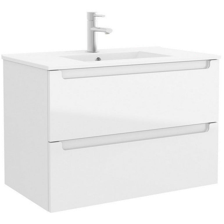 Vanity Monterrey 28 Inches (700) 2 drawers Gloss white