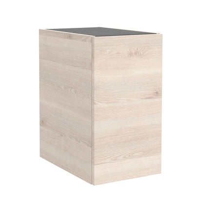 Unité de rangement murale 12 pouces (300) Naturel une porte réversible