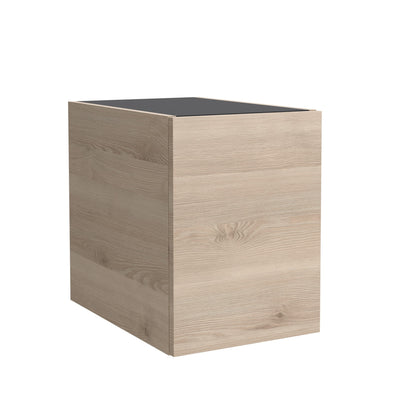 Meuble de rangement suspendu SHORT 12 pouces (300) Naturel une porte réversible pour meuble-lavabo Biba