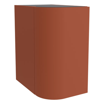Meuble de rangement suspendu avec coin arrondi 12 pouces (300) Alliance Terracota Matte une porte réversible *COMMANDE SPÉCIALE*