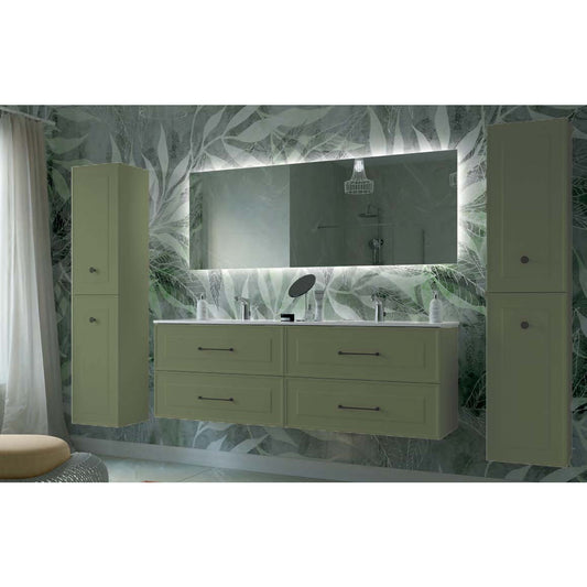 Vanity Renoir 80 inches (2000) 4 drawers Green forest