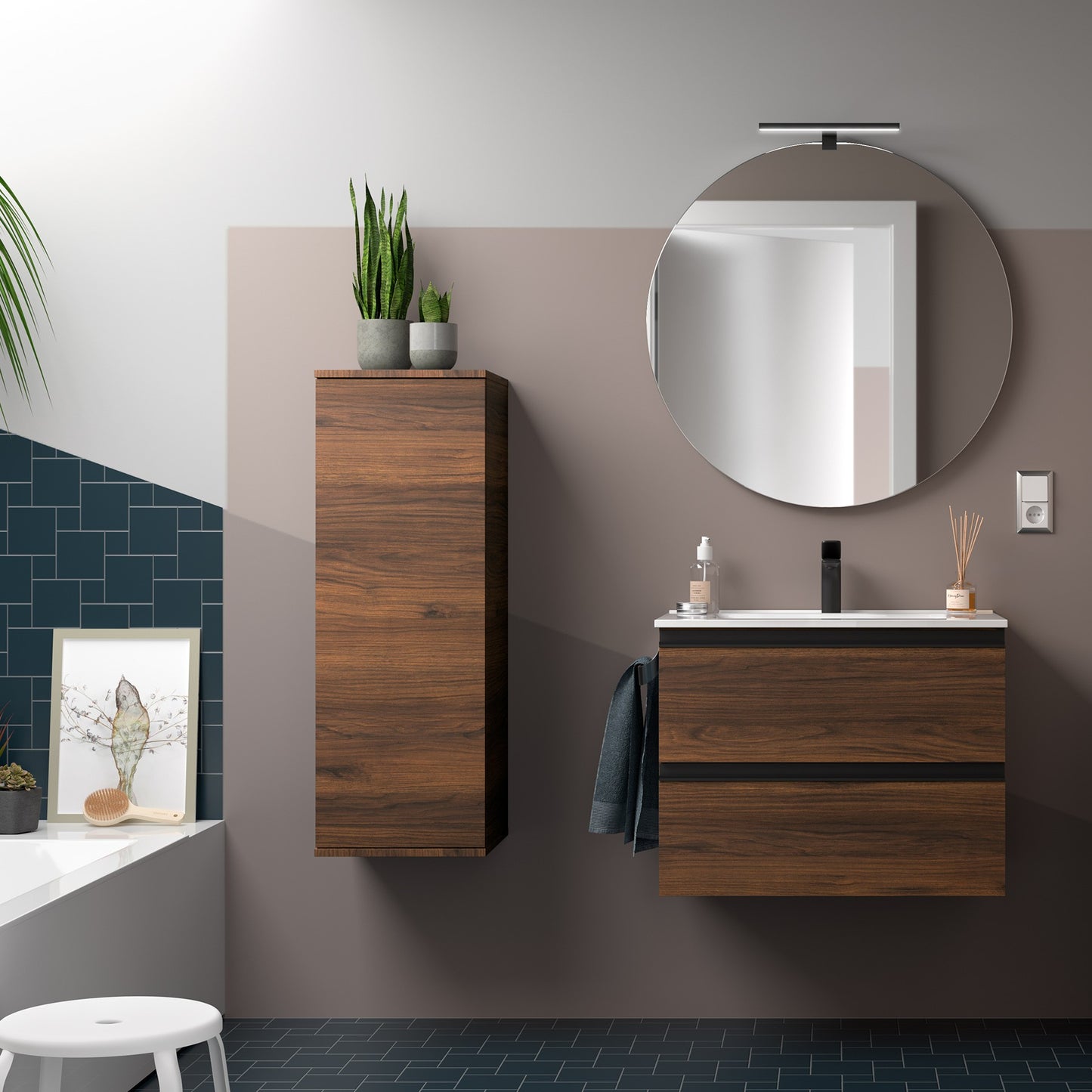 Vanity Fussion Spirit 32 inches (800) 2 drawers (wall hung)