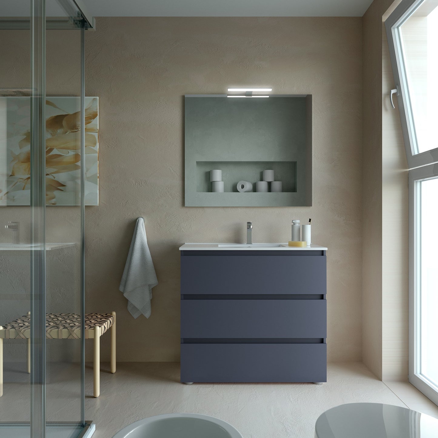 Vanity  Fussion Spirit 36 inches (900) 3 drawers (floor standing) **SPECIAL ORDER COLORS**