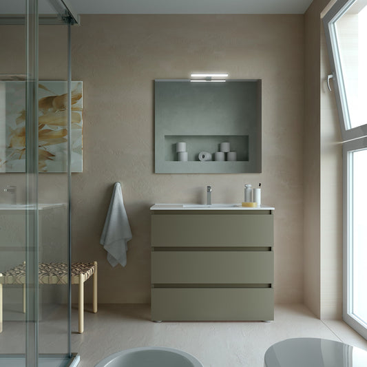 Vanity  Fussion Spirit 36 inches (900) 3 drawers (floor standing) Lacquer Color Finish
