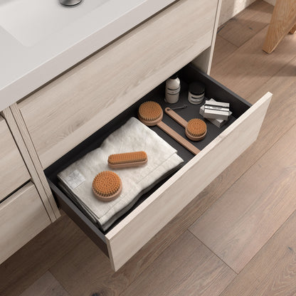 Vanité Noja 55 pouces (1400) 4 tiroirs Chêne Caledonia