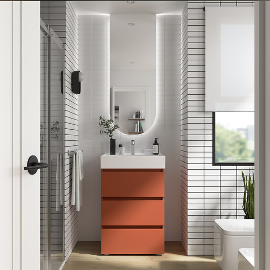 Vanity  Fussion Spirit 24 inches (600) 3 drawers (floor standing) Lacquer Color Finish