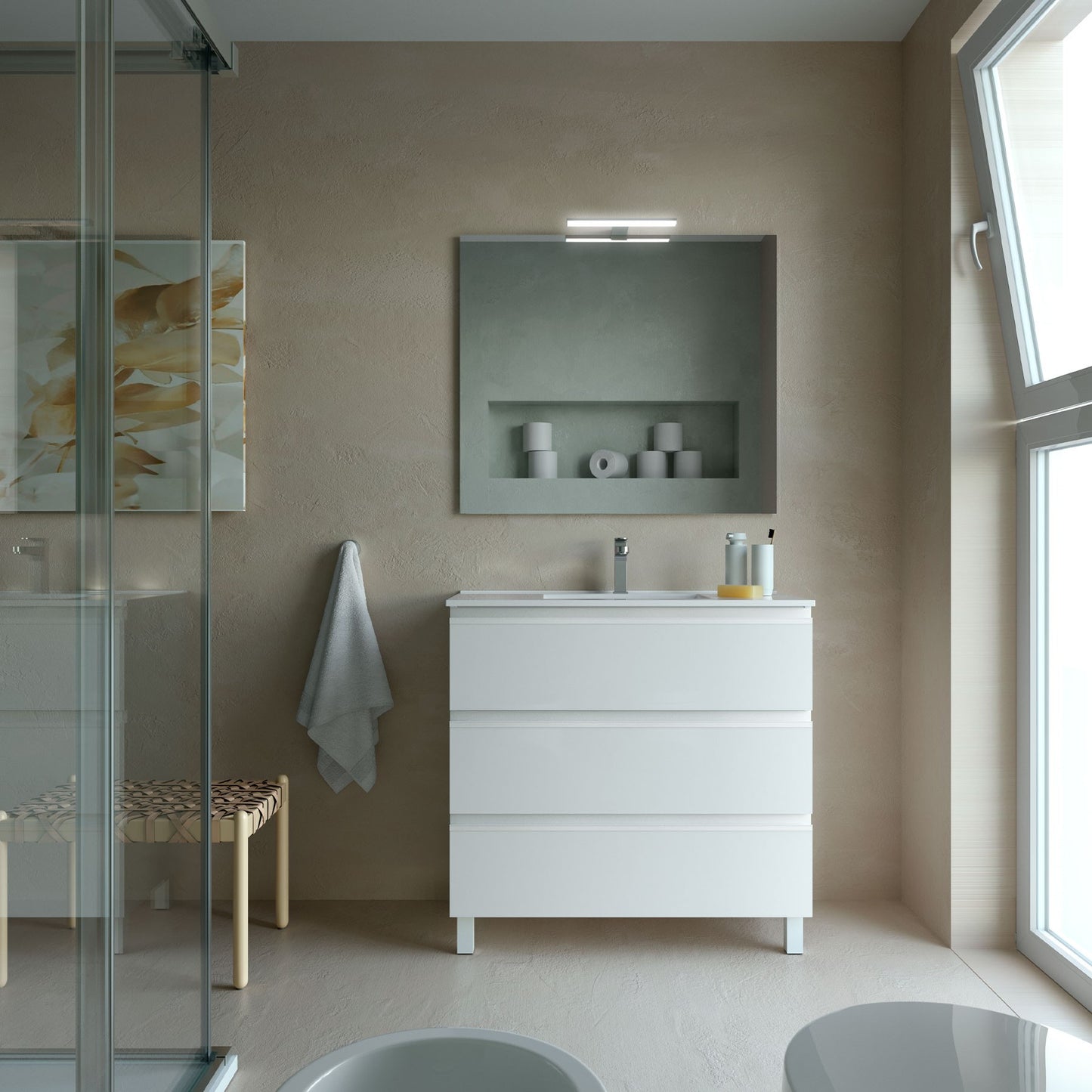 Vanity  Fussion Spirit 36 inches (900) 3 drawers (floor standing) **SPECIAL ORDER COLORS**