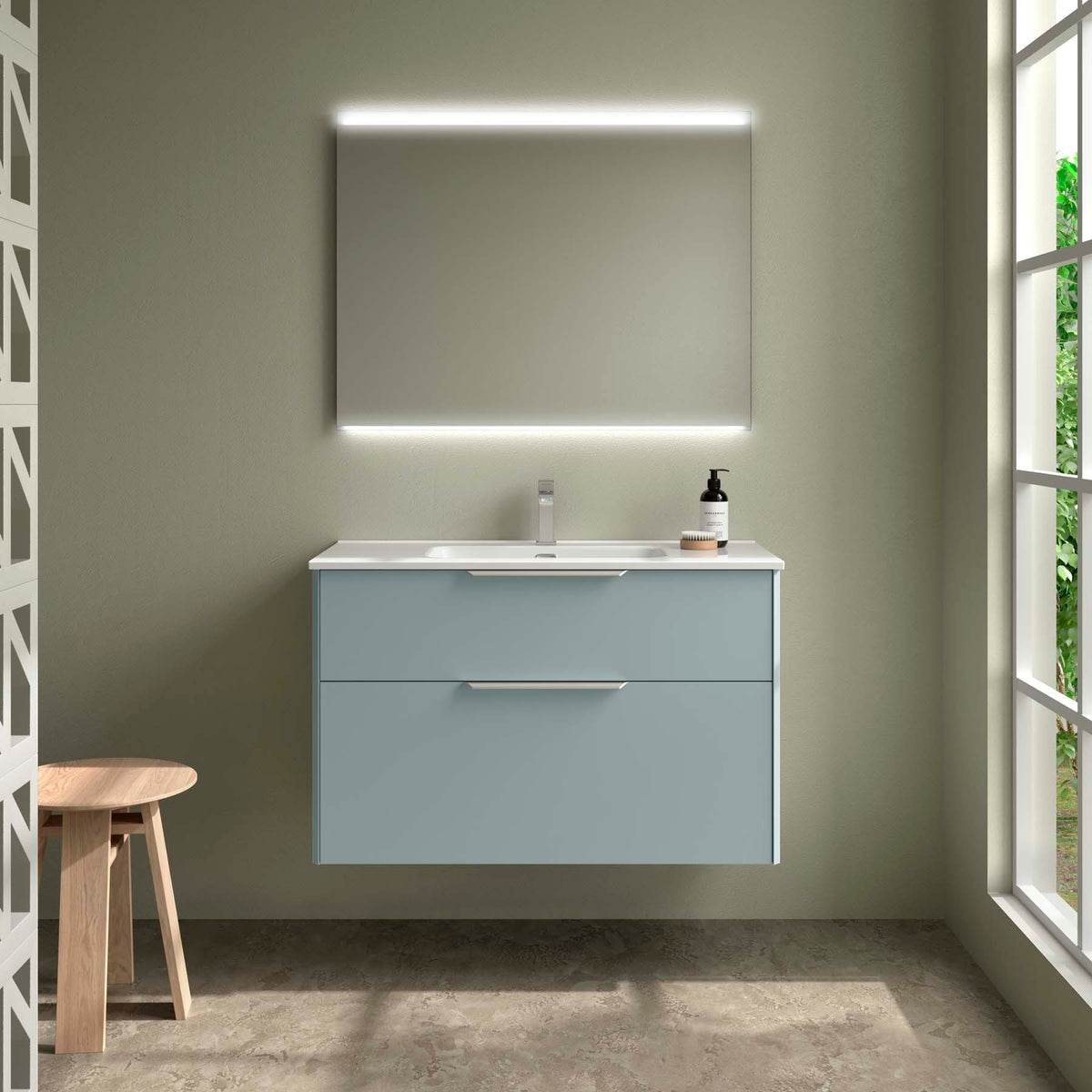Vanity Luva 40 inches (1000) 2 drawers Aqua