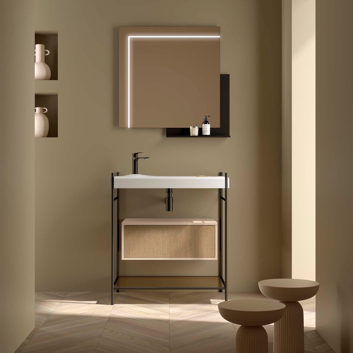 Vanity set OCEAN 1 drawer *Special order*