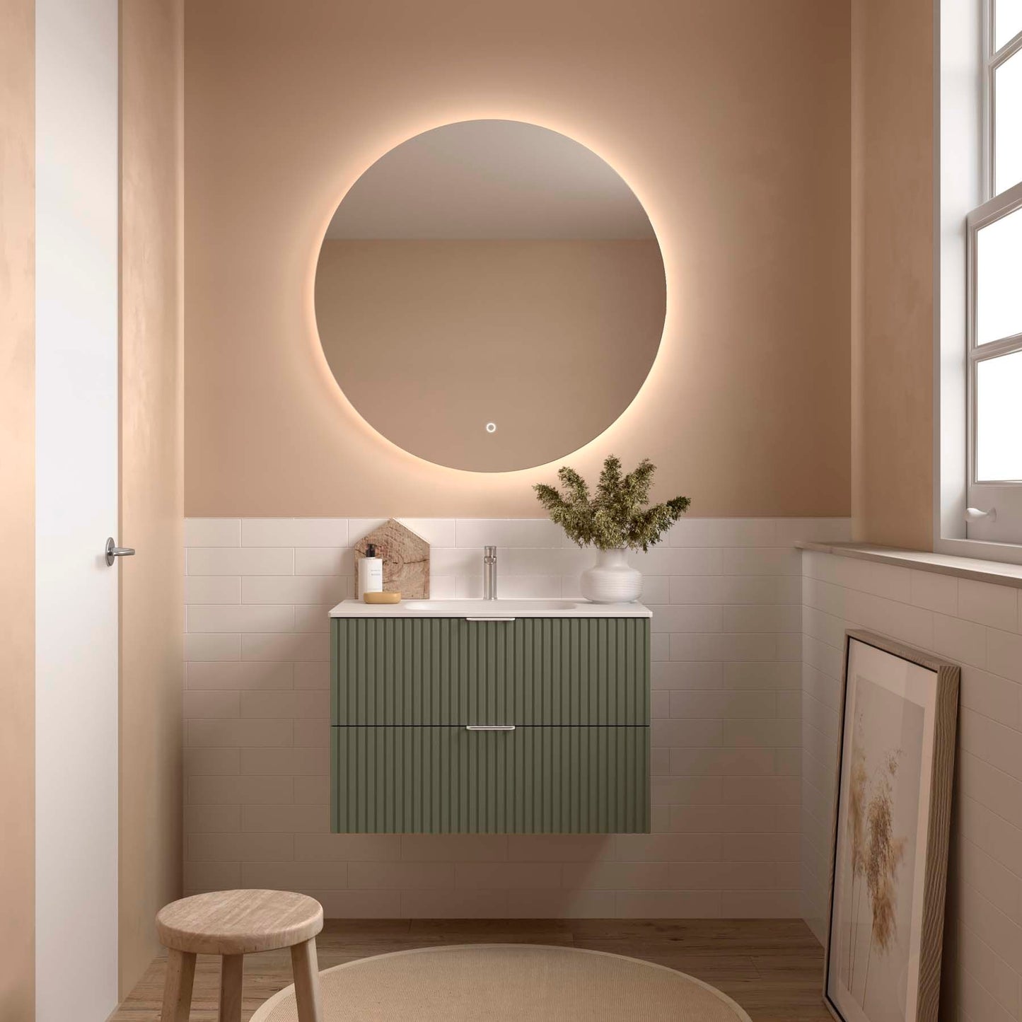 Vanity Biba 36 inches (900) 2 drawers