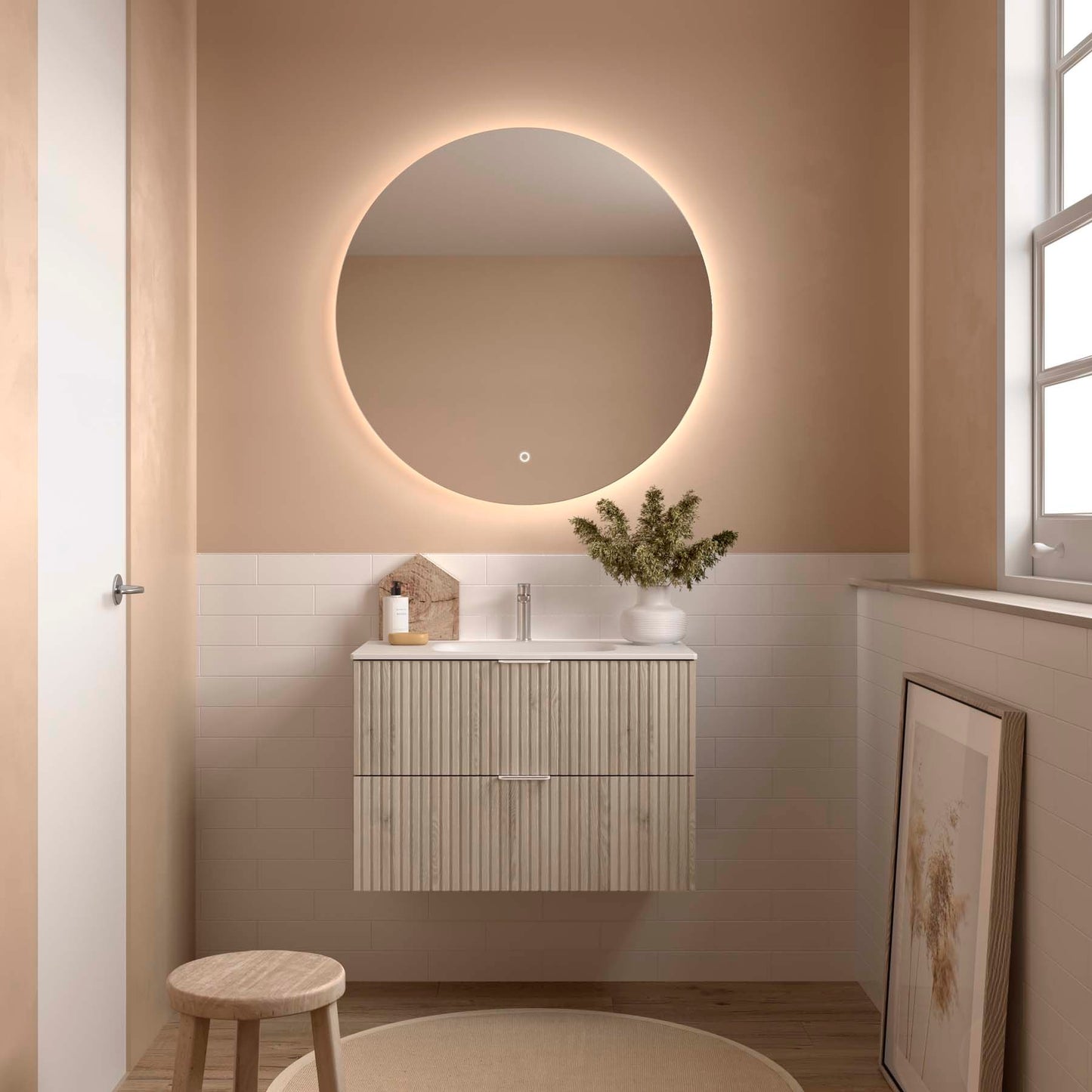 Vanité Biba 32 pouces (800) 2 tiroirs Naturel