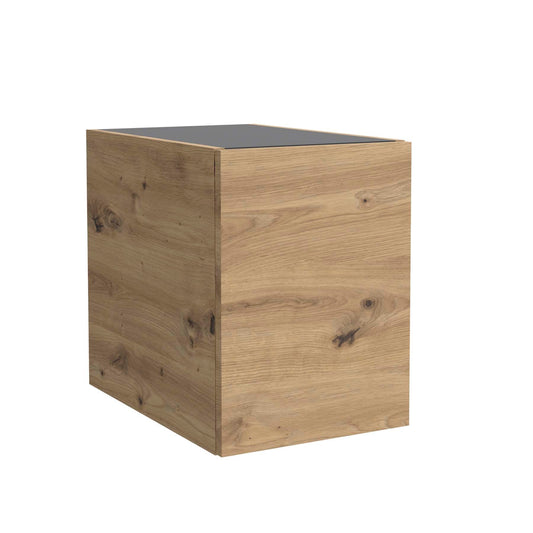 Meuble de rangement suspendu SHORT 12 pouces (300) Chêne Montana une porte réversible pour vanité Biba