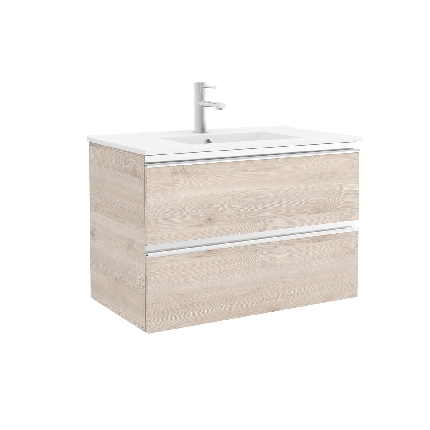 Vanity  Fussion Spirit 36 inches (900) 2 drawers (wall hung) Natural