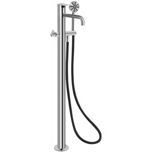 Bathtub faucet freestanding TEK ZERO stainless steel TOK072