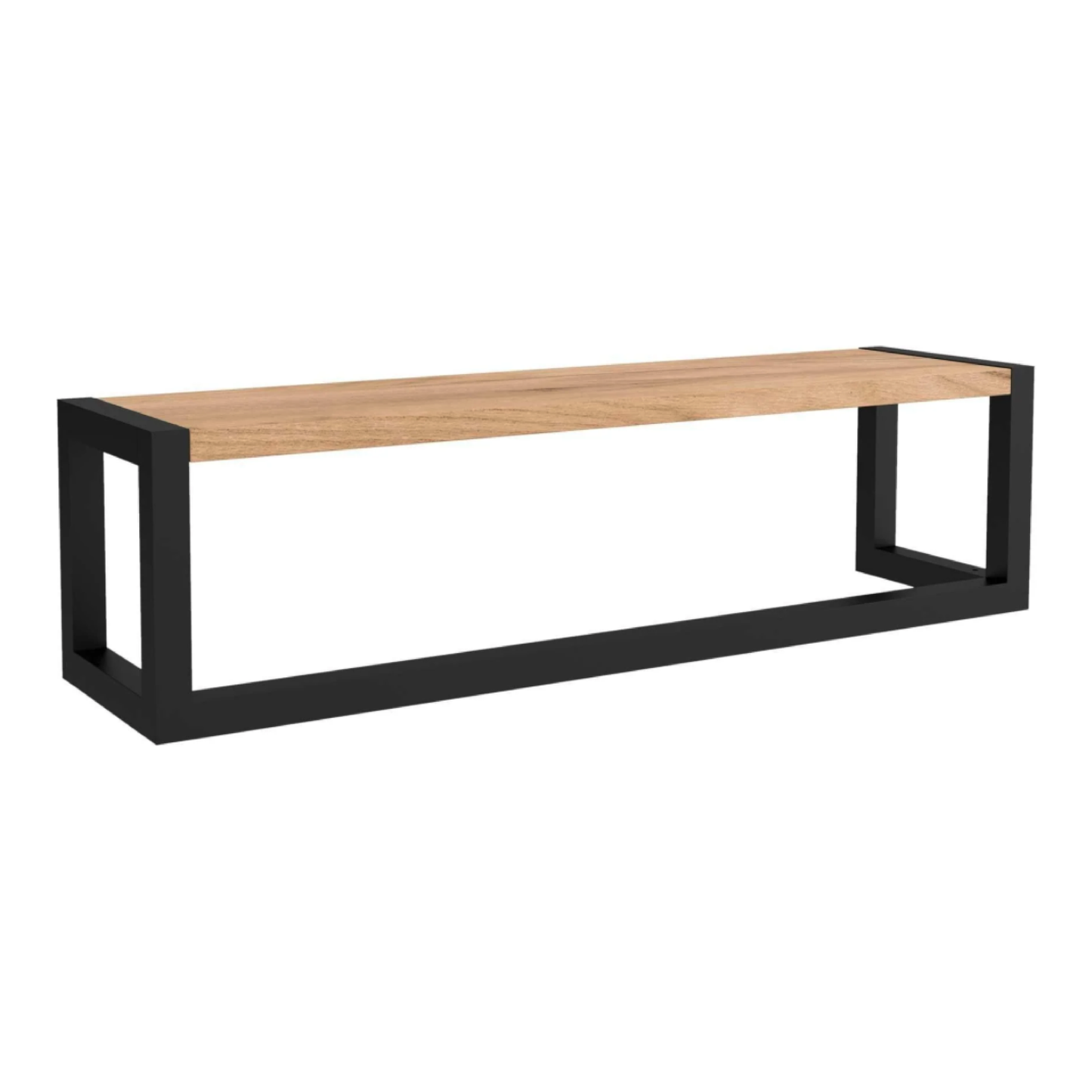 Shelf Vinci with towel bar African Oak