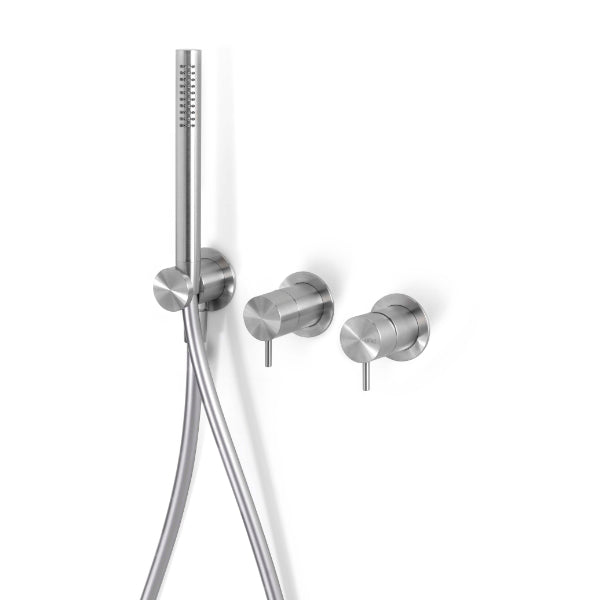 Bath and shower faucet with hand shower Loop stainless steel LOP311 ...