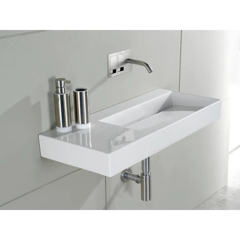 Porcelain sink P35 SX L014