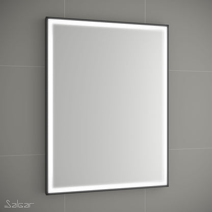 Mirror ROMA matte black frame