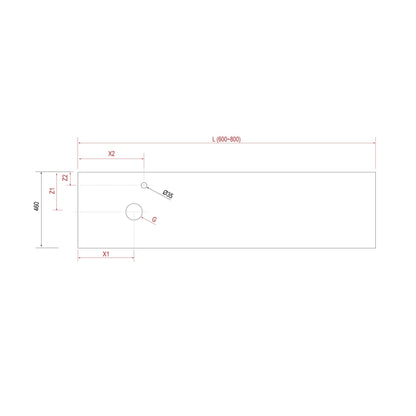 Compakt SINGLE integrated washbasin Havana