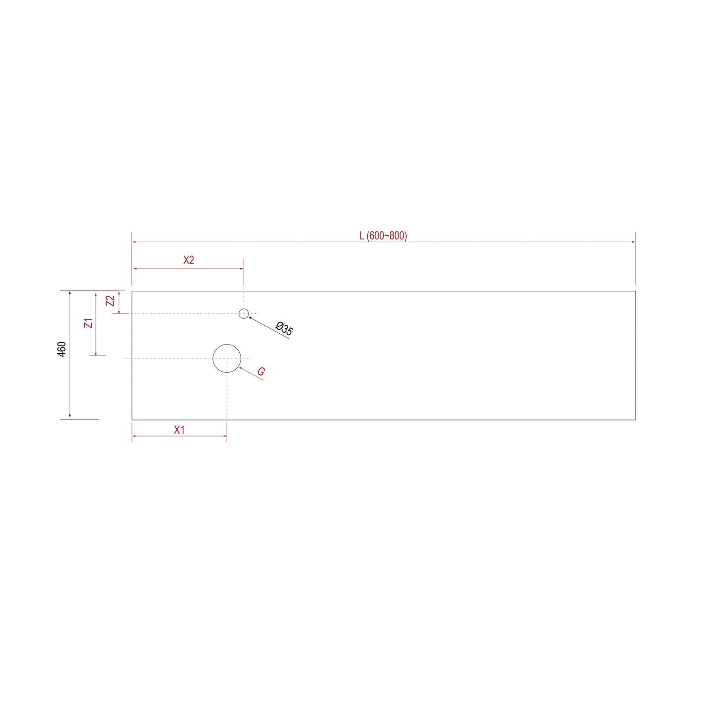 Compakt SINGLE integrated washbasin Concrete