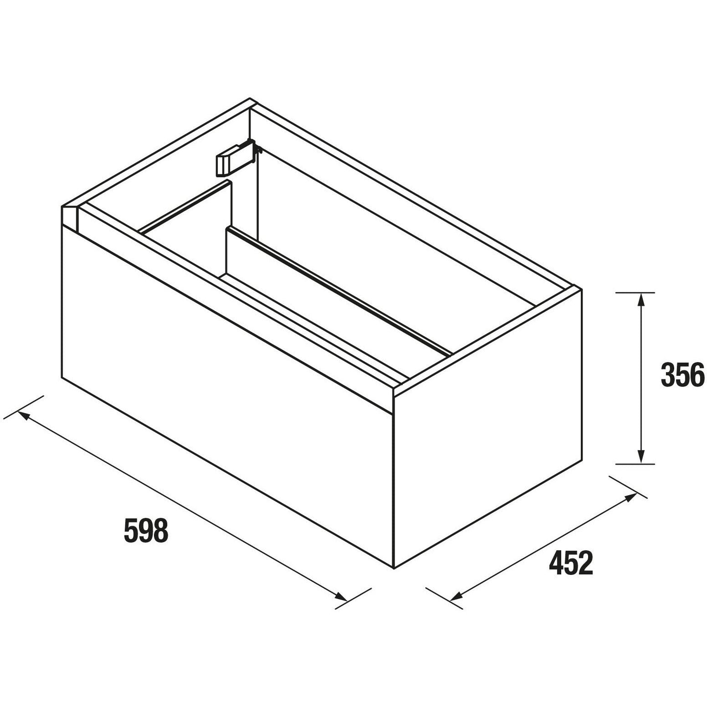 Vanity Moment 24 inches (600) 1 drawer **Special Order**