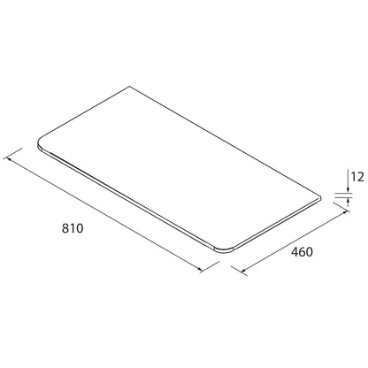 Comptoir Uniiq surface solide blanc mat 32 pouces (800)