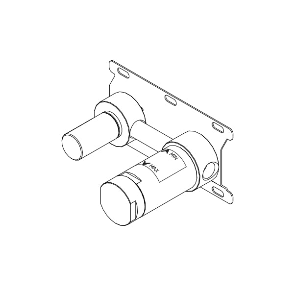 Rough-in for wall mount lavabo faucet single lever INC070