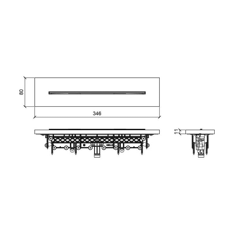 Waterfall recessed XL E044274 *Special order*