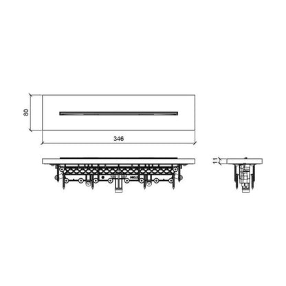 Waterfall recessed XL E044274 *Special order*