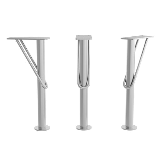 Legs steel Deva 9" Chrome