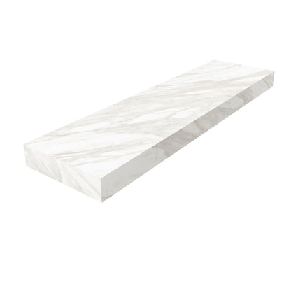 Compakt shelf 380mm depth White Marble