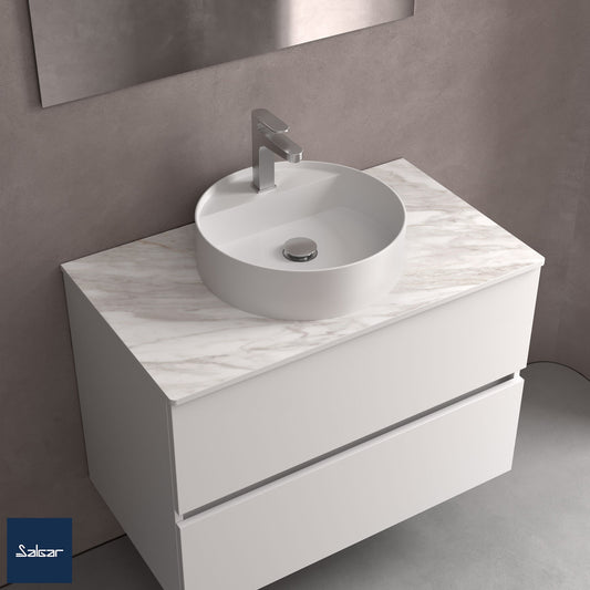 Solid surface vessel sink Bica