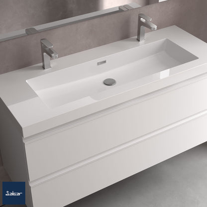 Countertop with integrated washbasin Mineral load Toscana