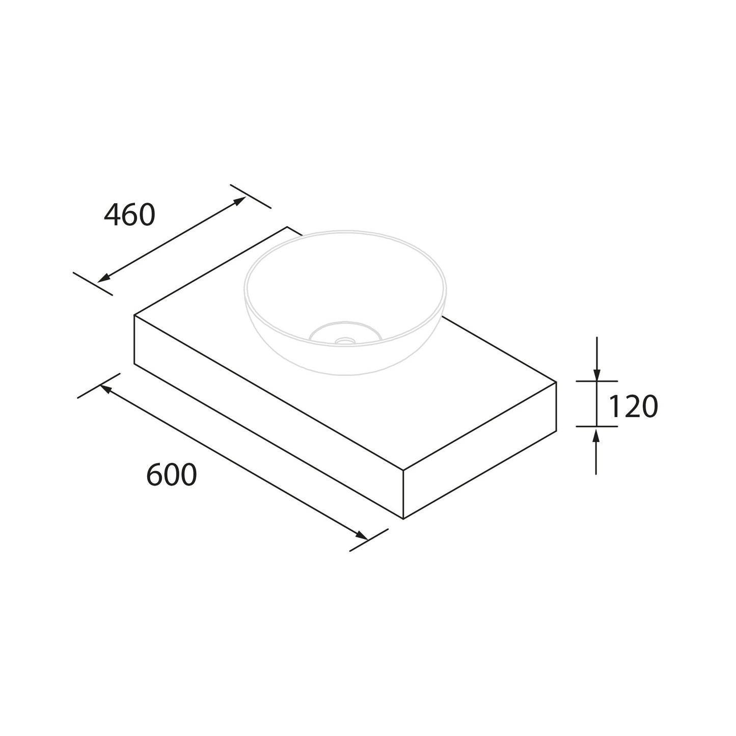Comptoir Domus Chêne Africain *Commande spéciale*