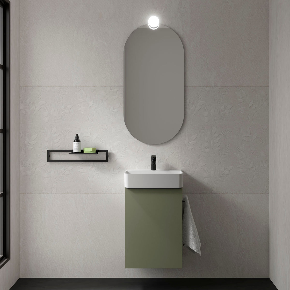 Vanity Aida 17 inches (440) 1 door (wall hung)