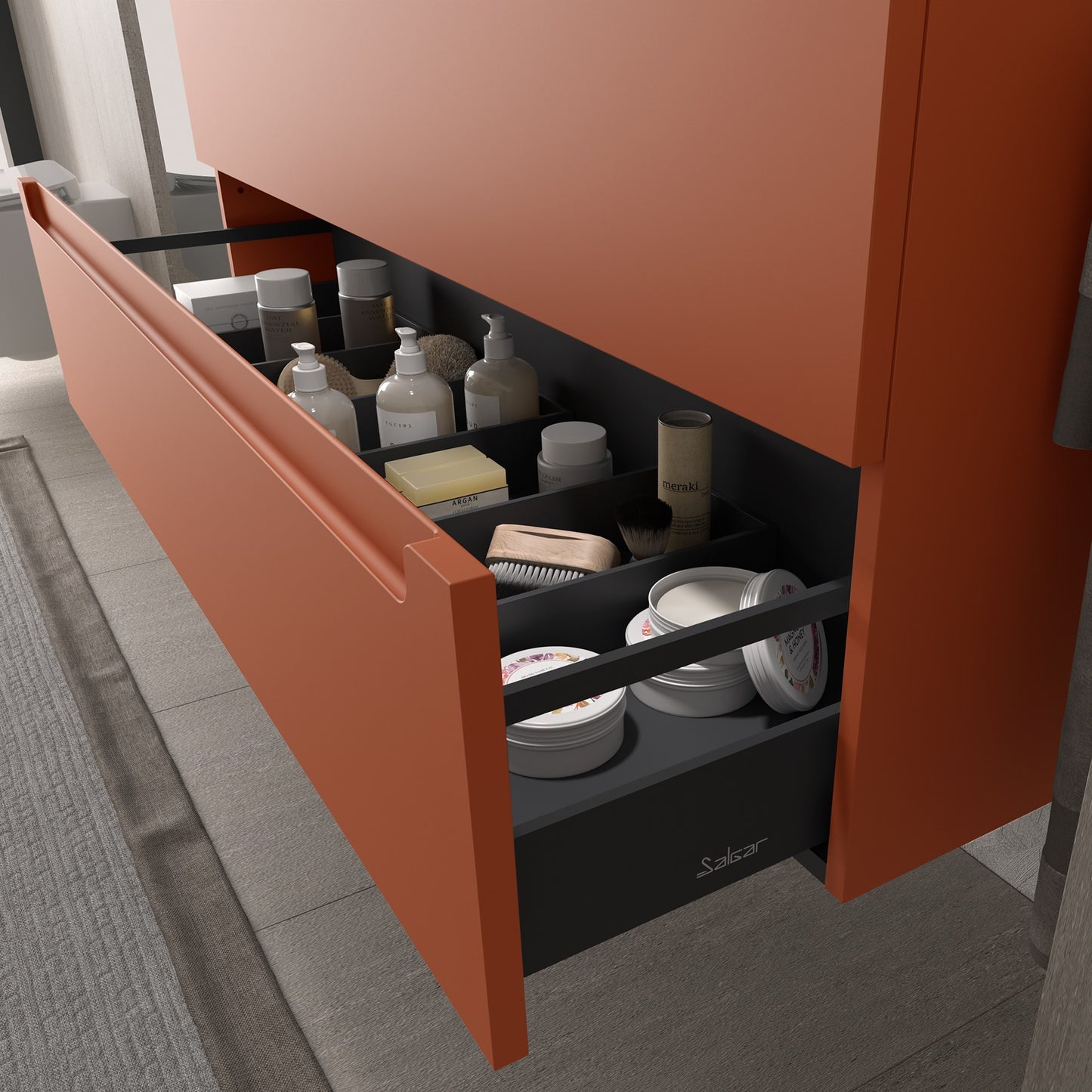 Vanity Monterrey 24 Inches (600) 2 drawers Terracota *Special order*