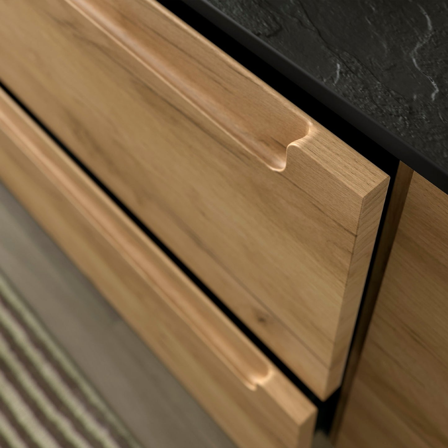 Vanité 24 pouces (600) MONTERREY Deux Tiroirs (Armoire Seulement)