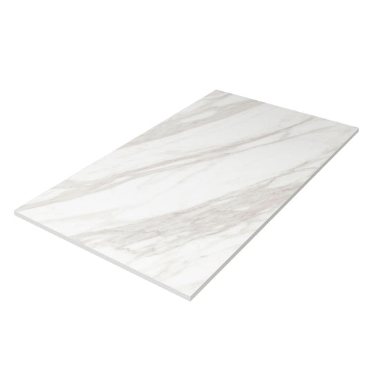 Countertop 12mm polymer no drilling white marble
