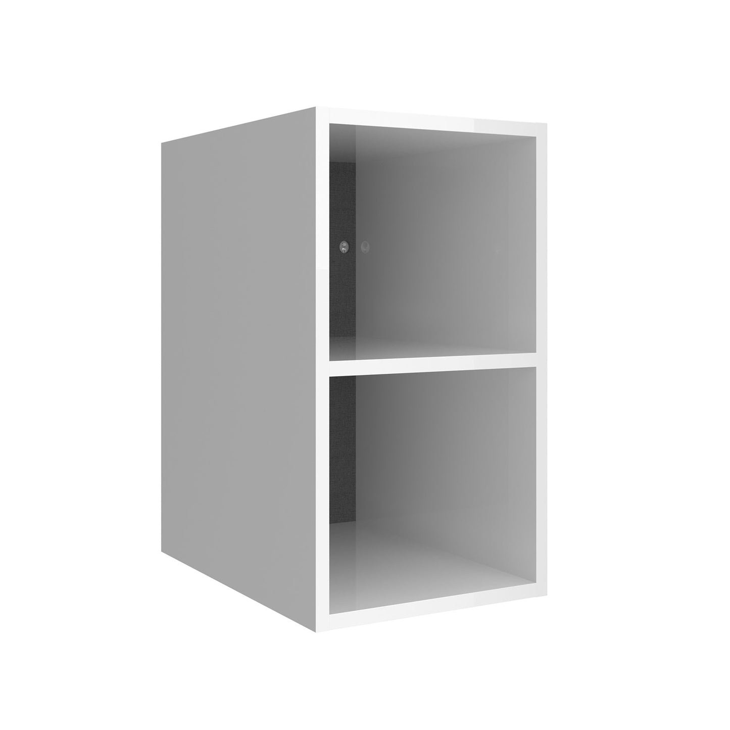 Wall-hung storage unit Alliance 16 inches (400) 2 spaces Gloss White