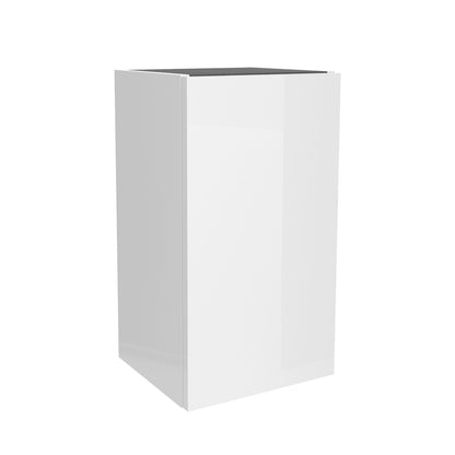 Wall hung storage unit 12 inches (300) Gloss White one door reversible