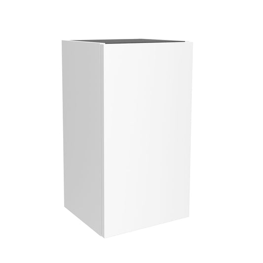 Wall hung storage unit 12 inches (300) Matte White one door reversible