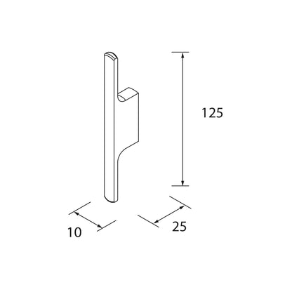 Maniglia FIBI 125mm Ottone