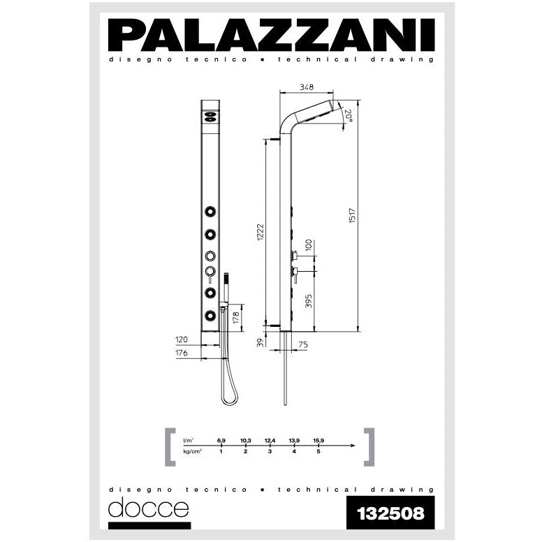 Colonna doccia Yell porcellana 132508