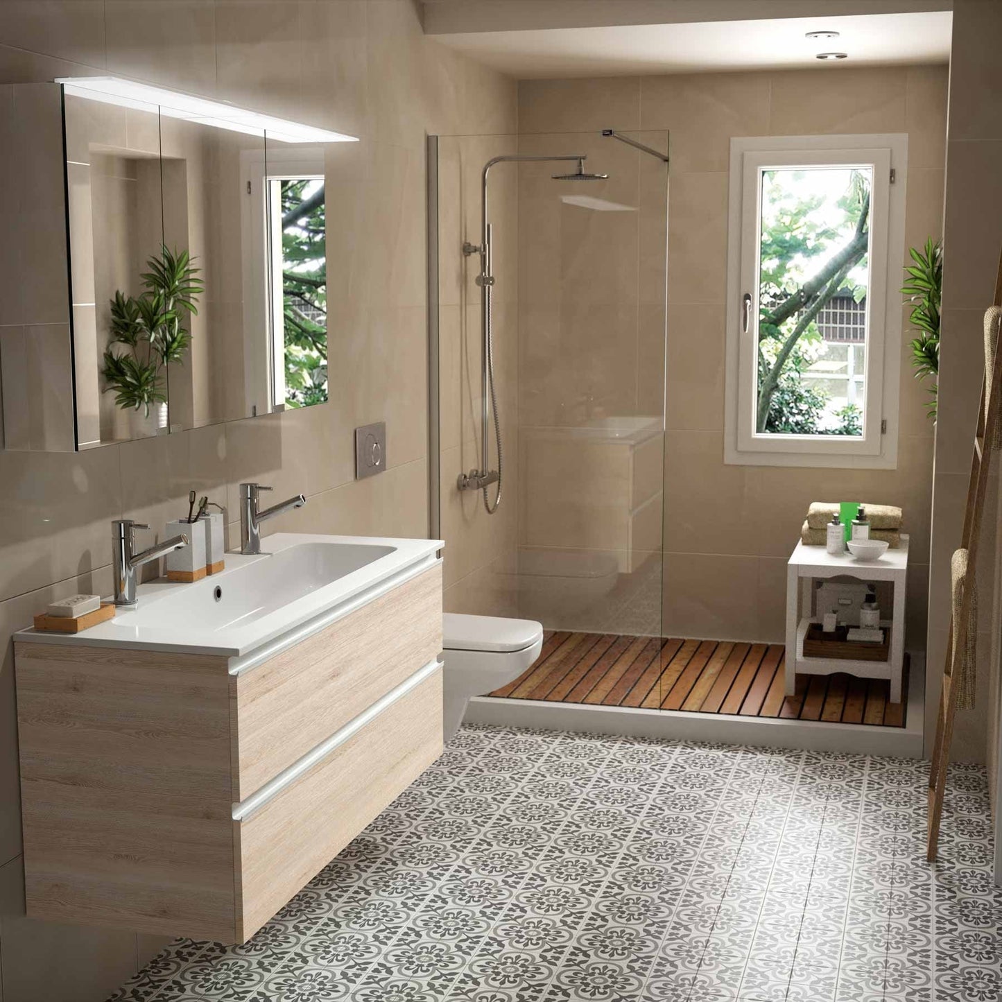 Countertop with integrated washbasin Sofia CENTERED Mineral marmo *LQ*