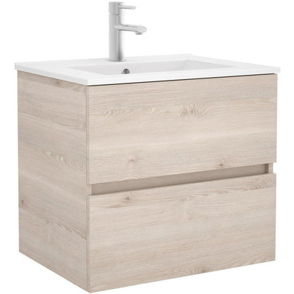 Vanity Fussion line 24 inches (600) 2 drawers Natural