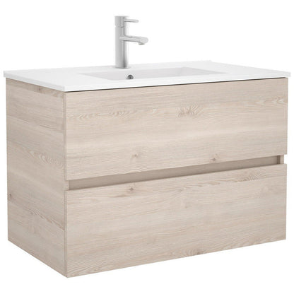 Vanity Fussion line 32 inches (800) 2 drawers Natural