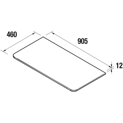 Countertop Uniiq solid surface matte white 36 inches (900)