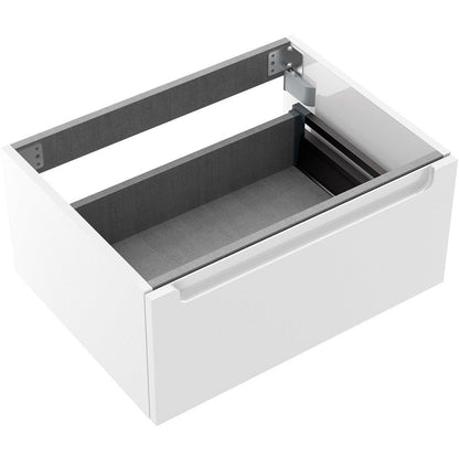 Storage unit 24 inches (600) Monterrey 1 drawer Gloss white